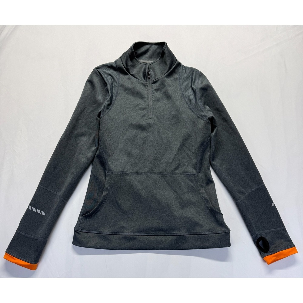 Orangetheory Fitness Jacket Womens Medium Gray Quarter Zip Gym Training Athletic